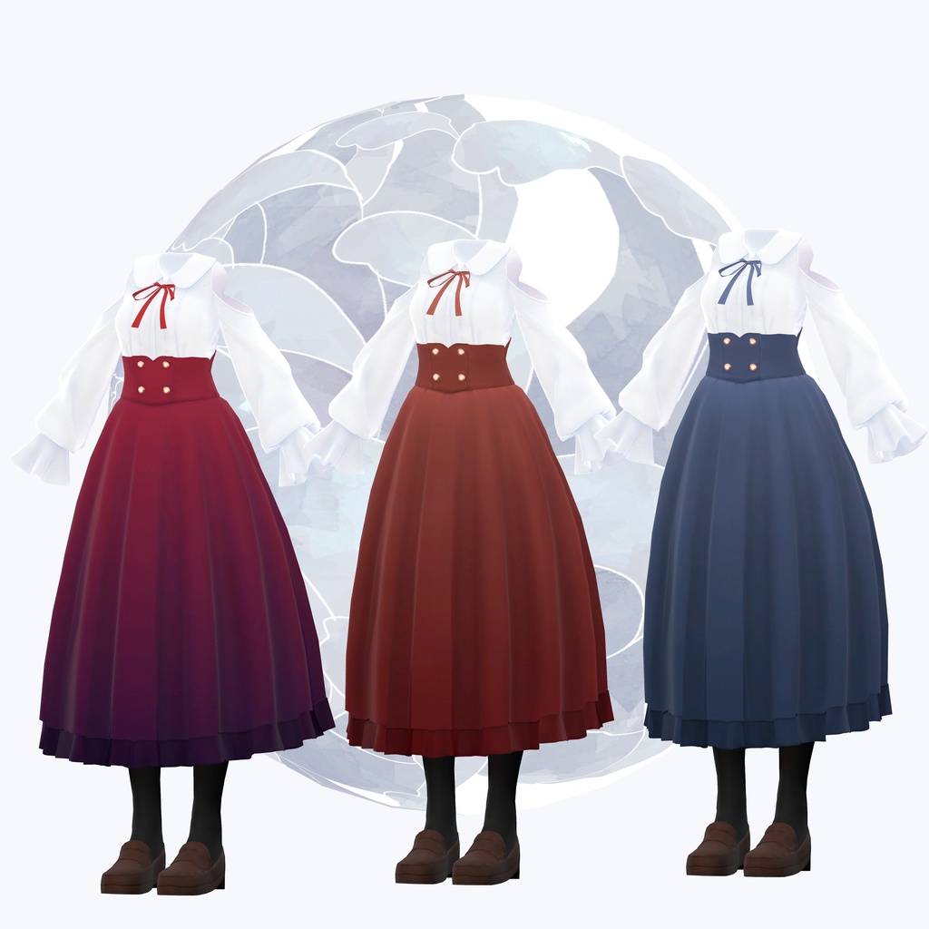 【複数アバター対応】お姉さんコーデ