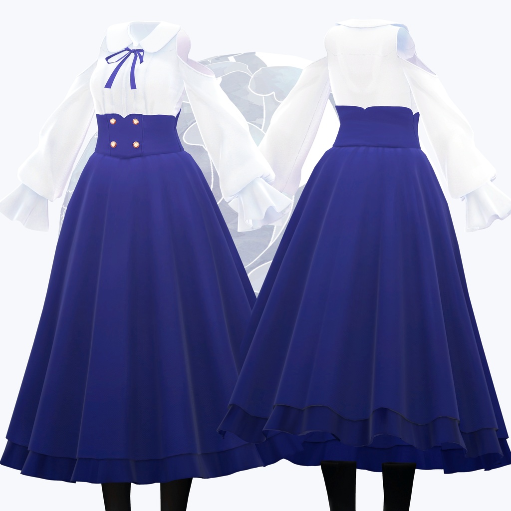 【複数アバター対応】お姉さんコーデ