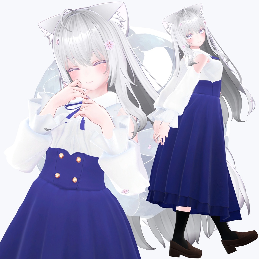 【複数アバター対応】お姉さんコーデ