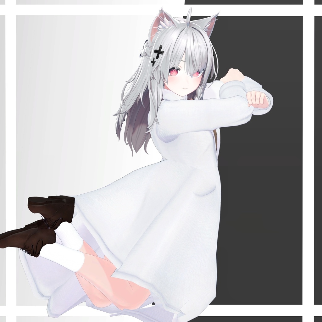 【複数アバター対応】科学部の先輩が着てそうな白衣制服-賢い-