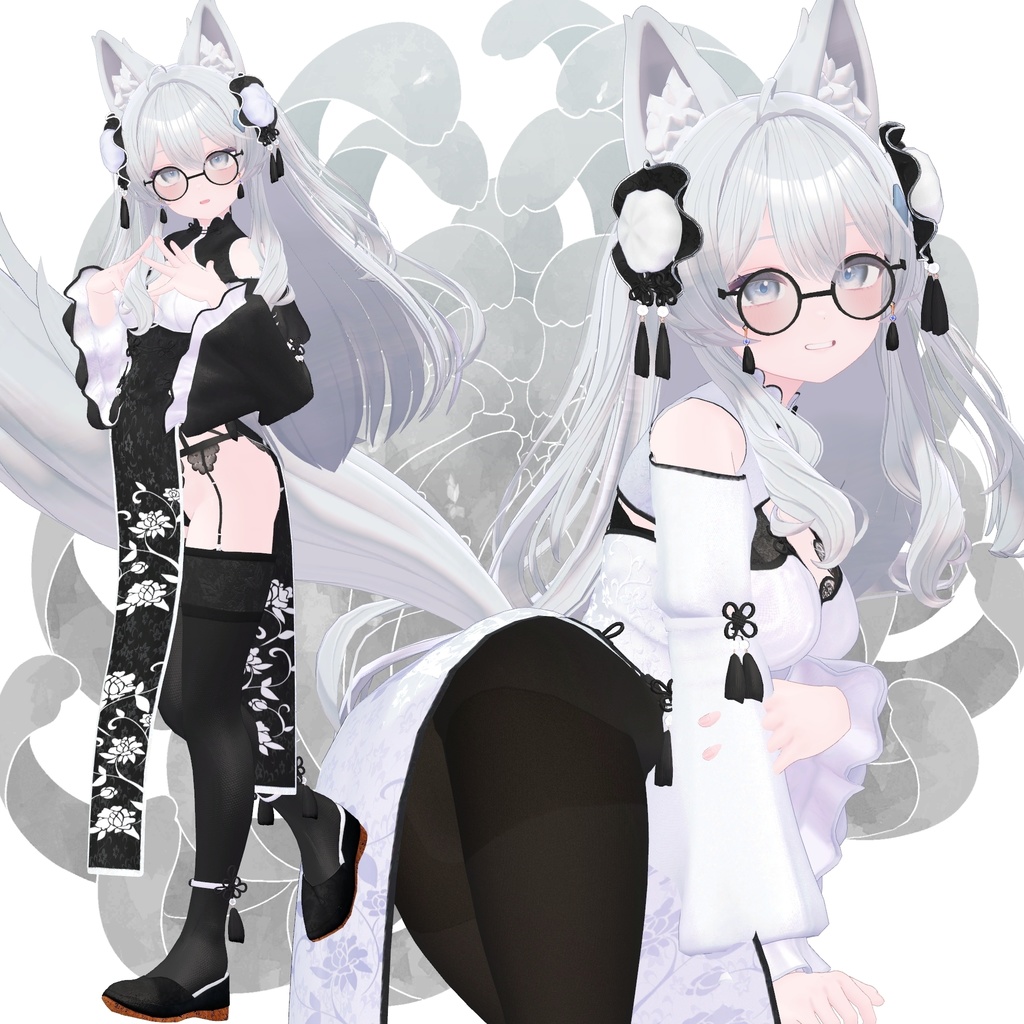 【複数アバター対応】菊華チャイナ-KikkaChina-