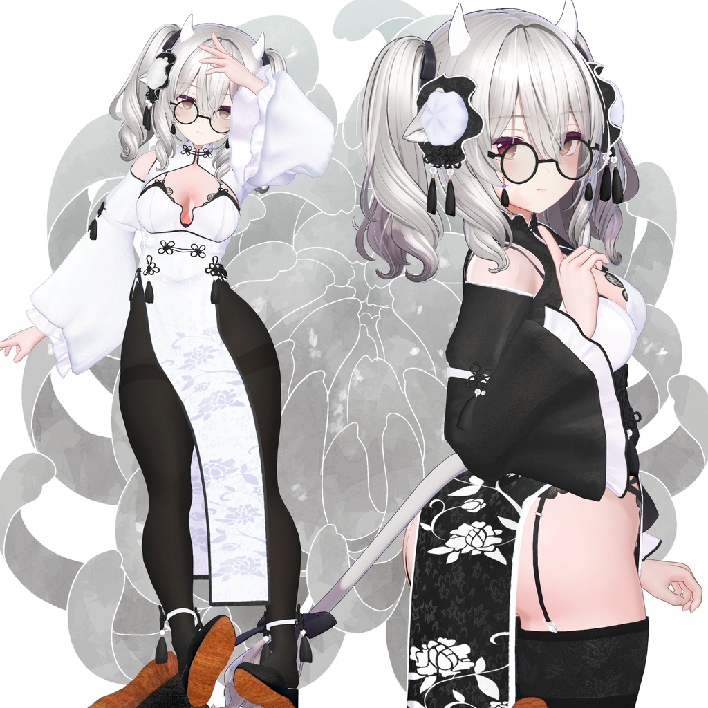 【複数アバター対応】菊華チャイナ-KikkaChina-