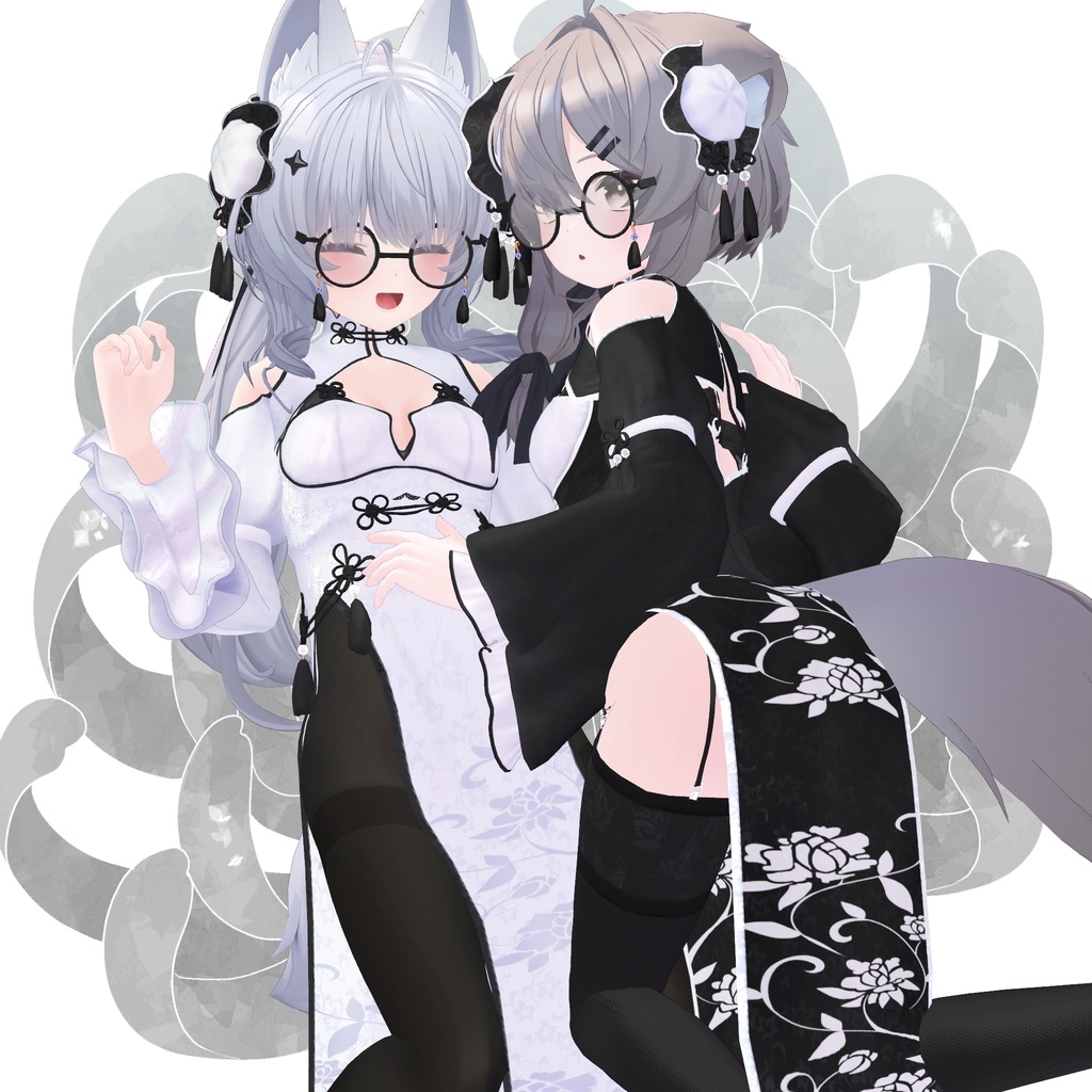 【複数アバター対応】菊華チャイナ-KikkaChina-