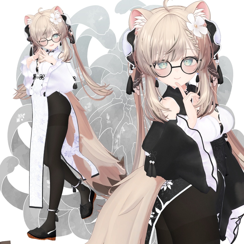 【複数アバター対応】菊華チャイナ-KikkaChina-