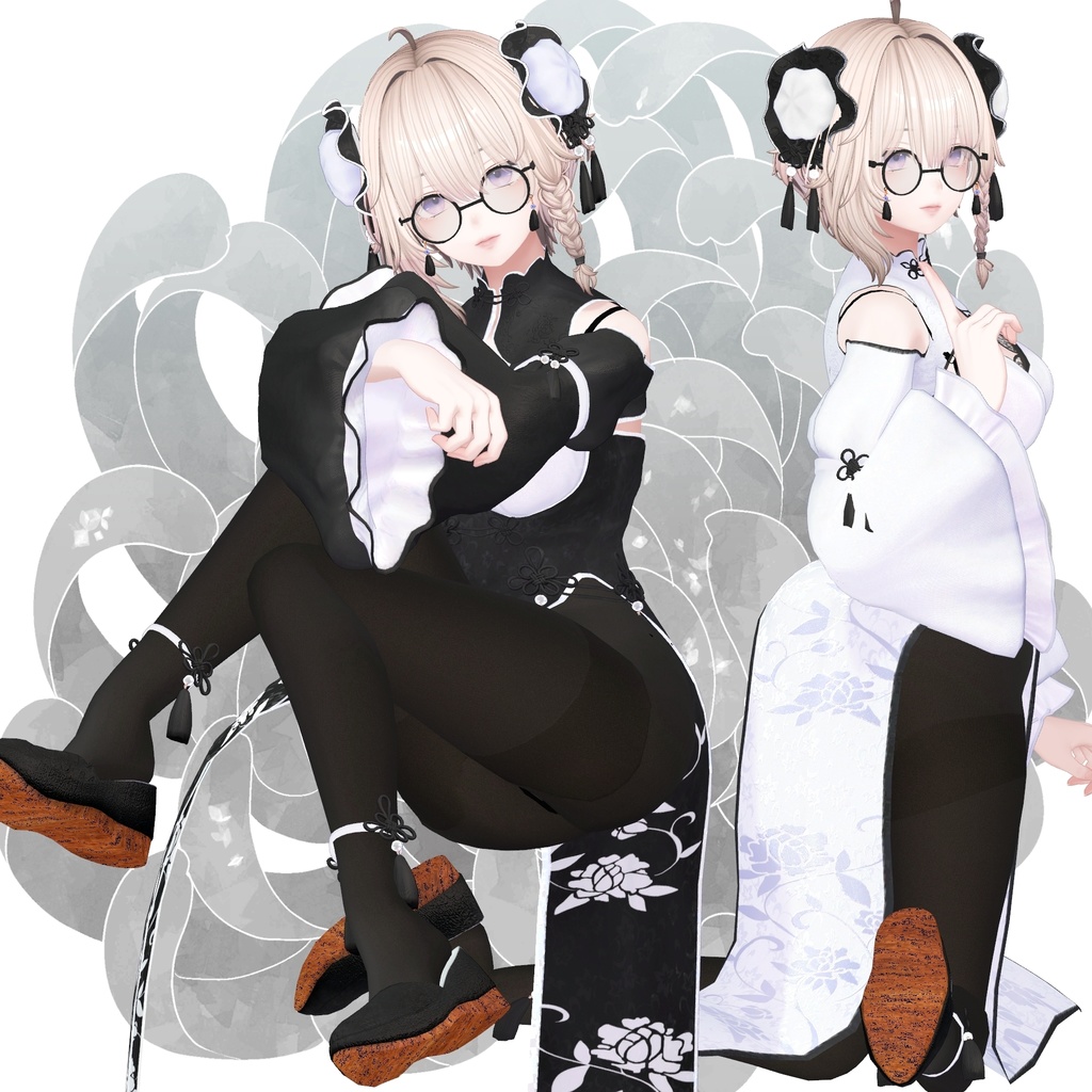 【複数アバター対応】菊華チャイナ-KikkaChina-