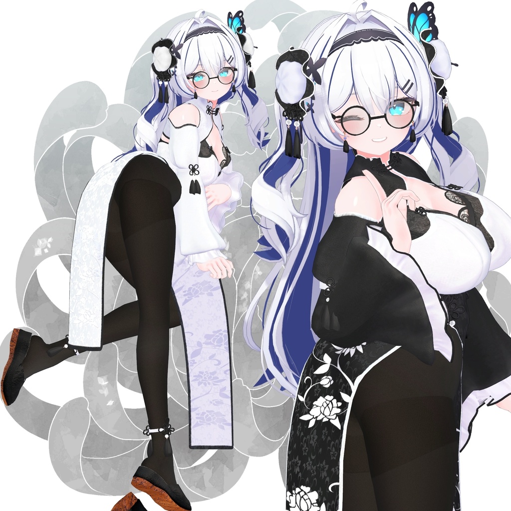 【複数アバター対応】菊華チャイナ-KikkaChina-