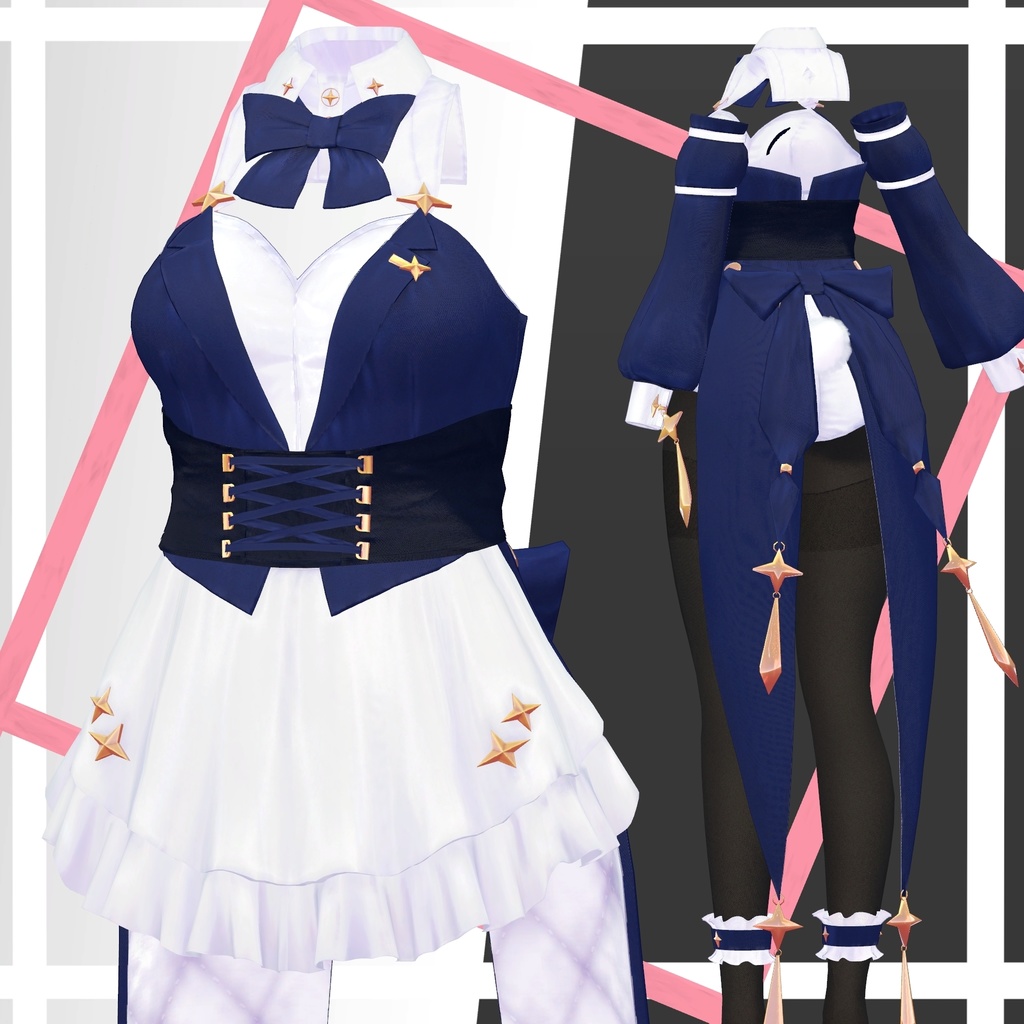 【複数アバター対応】バニーウェイトレス-BUNNY WAITRESS-