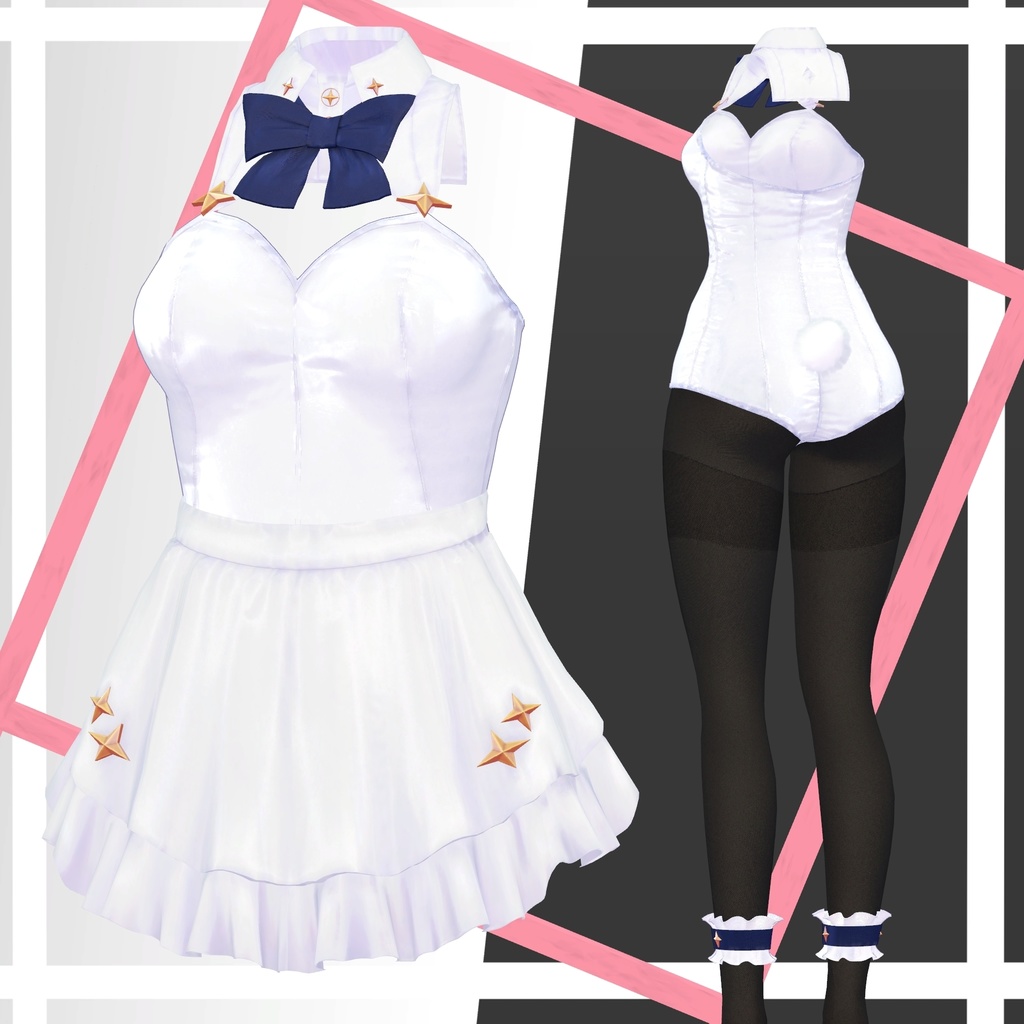 【複数アバター対応】バニーウェイトレス-BUNNY WAITRESS-