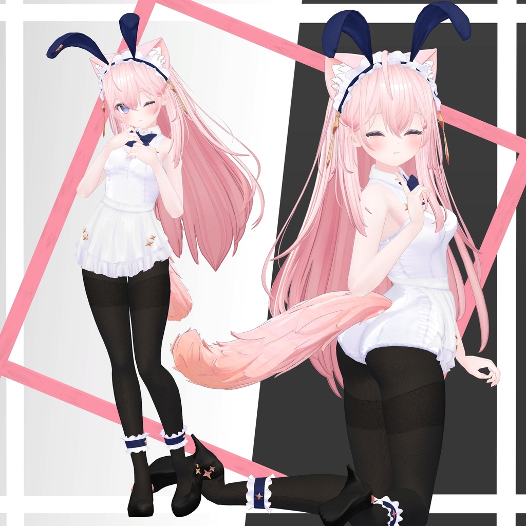 【複数アバター対応】バニーウェイトレス-BUNNY WAITRESS-