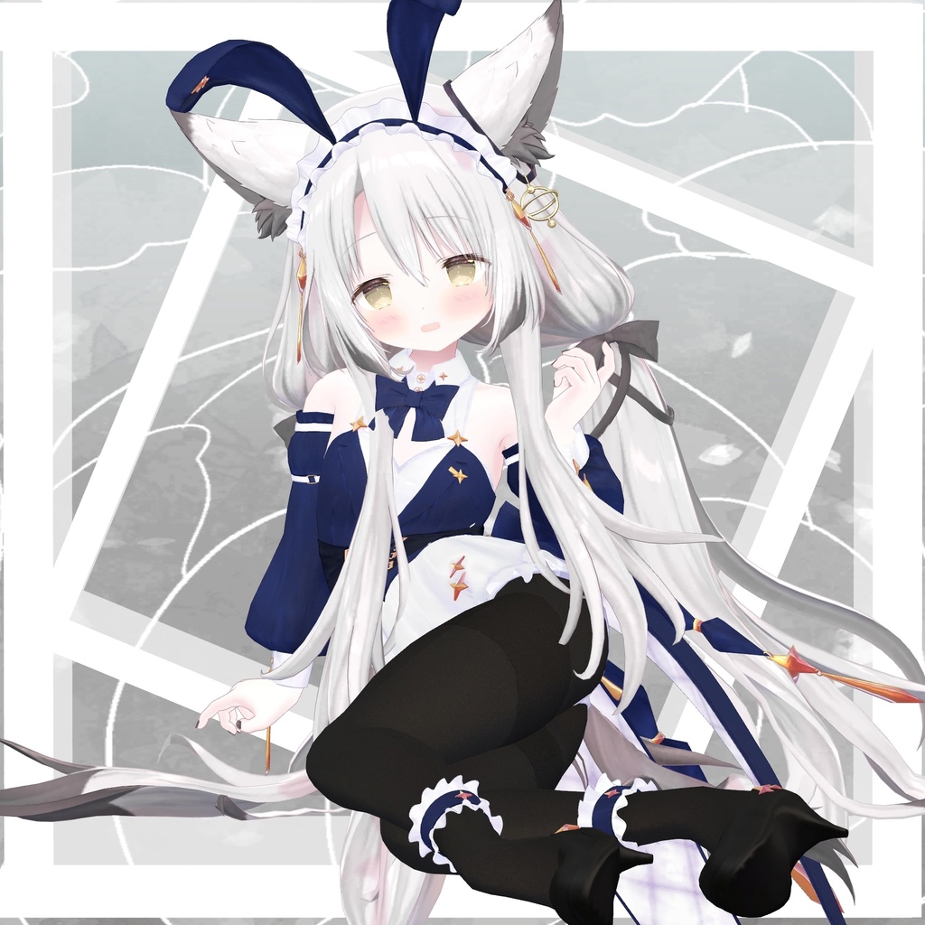 【複数アバター対応】バニーウェイトレス-BUNNY WAITRESS-