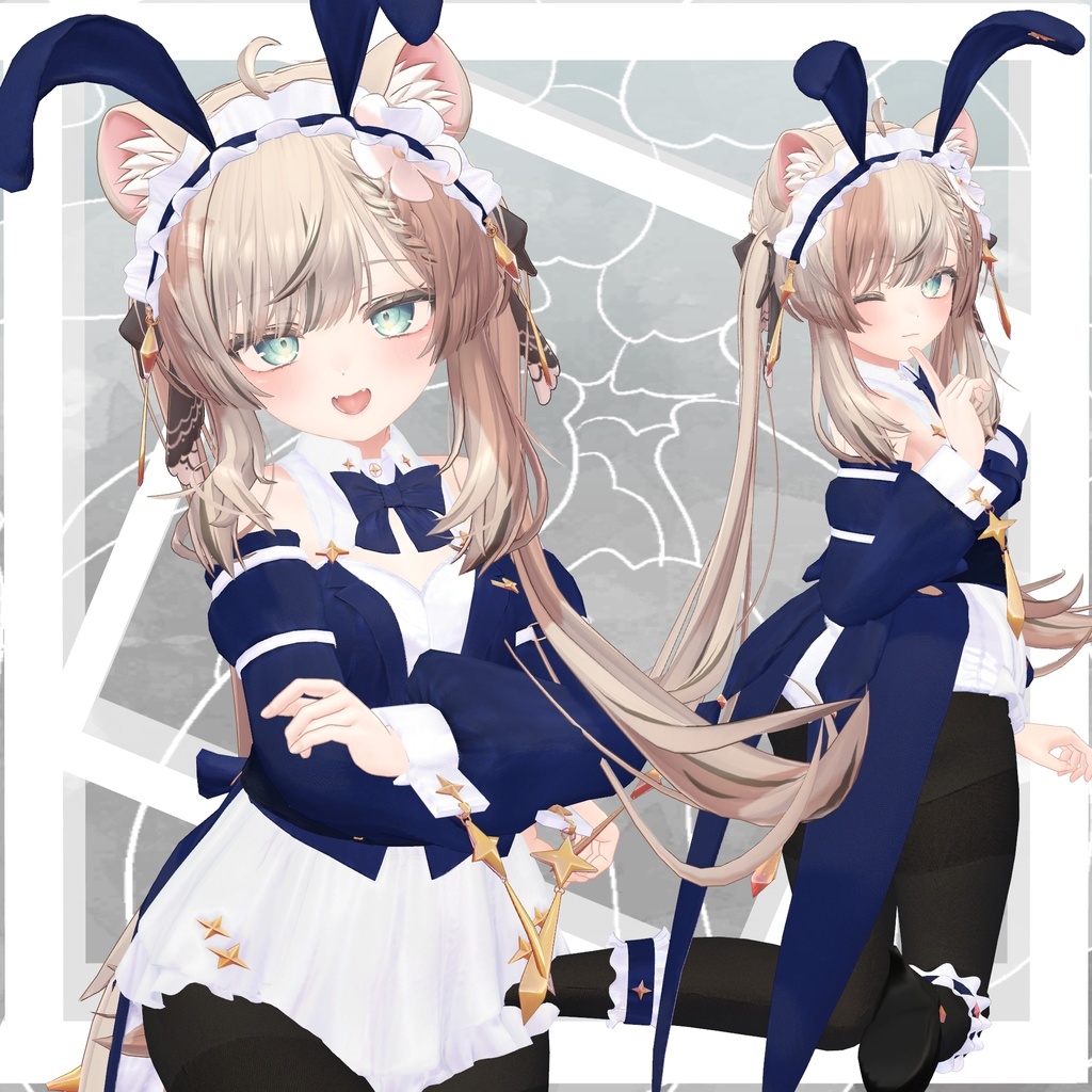 【複数アバター対応】バニーウェイトレス-BUNNY WAITRESS-