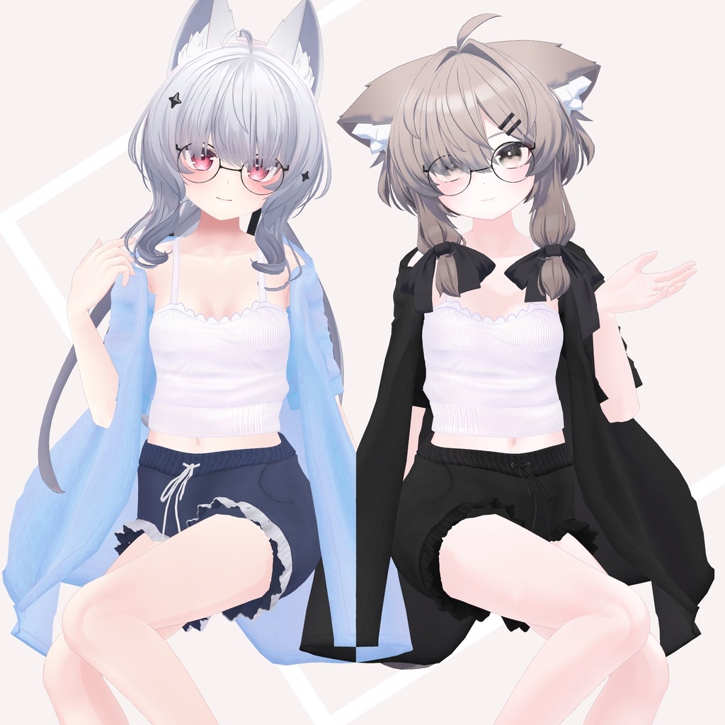 【複数アバター対応】お姉さんルームウェア