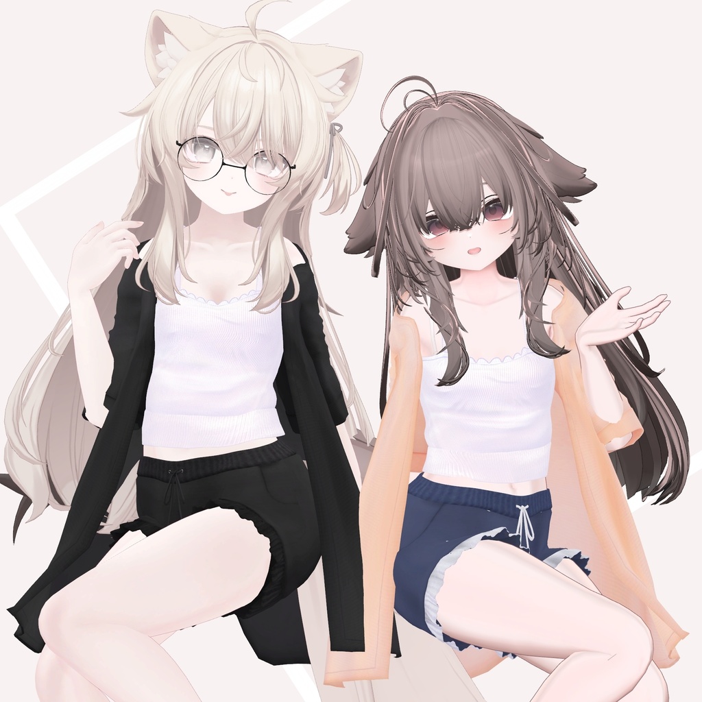 【複数アバター対応】お姉さんルームウェア