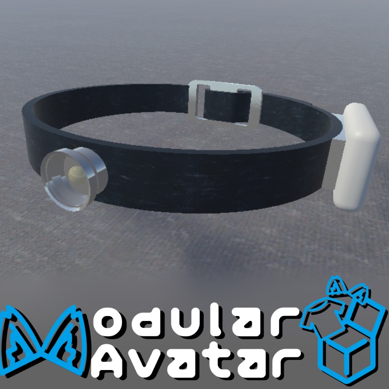 【VRChat想定】ヘッドライト【ライトギミック付き】