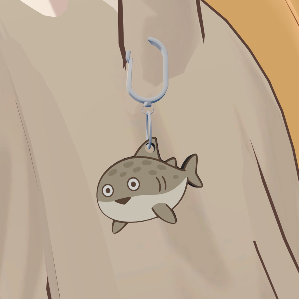 【VRChat想定】サメバンバスピスキーホルダー