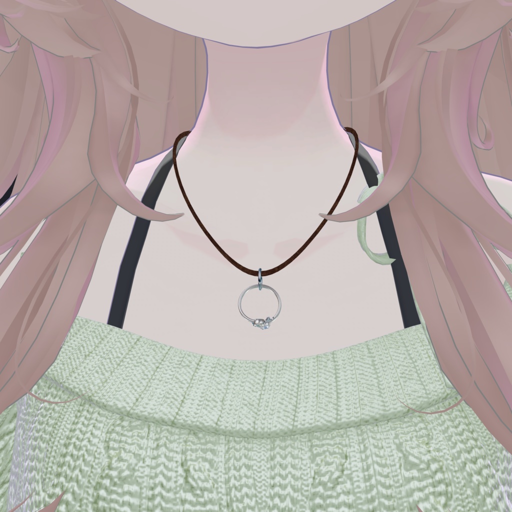 【VRChat想定】指輪やアクセサリーを簡単にネックレスに下げられるやつ