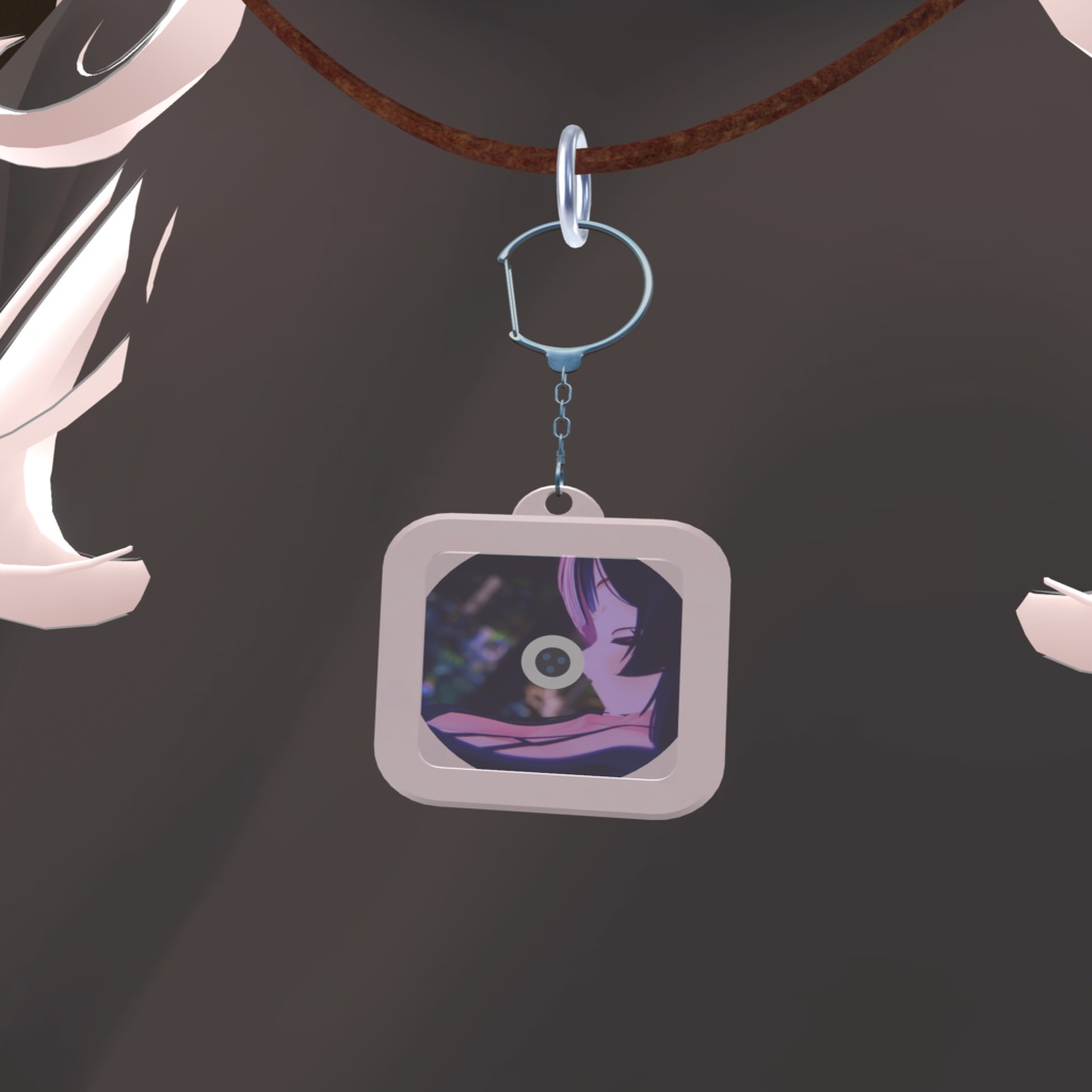 【VRChat想定】CDプレイヤー型フォトキーホルダー