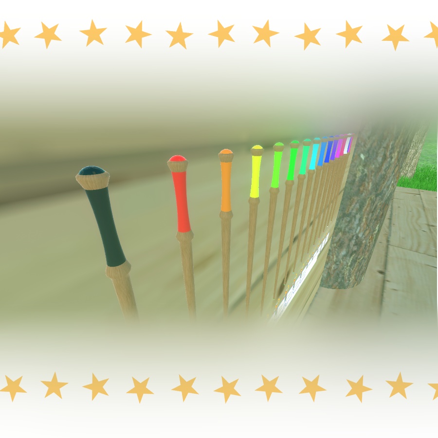 【VRChat想定】魔法の杖QVPen差し替えモデル