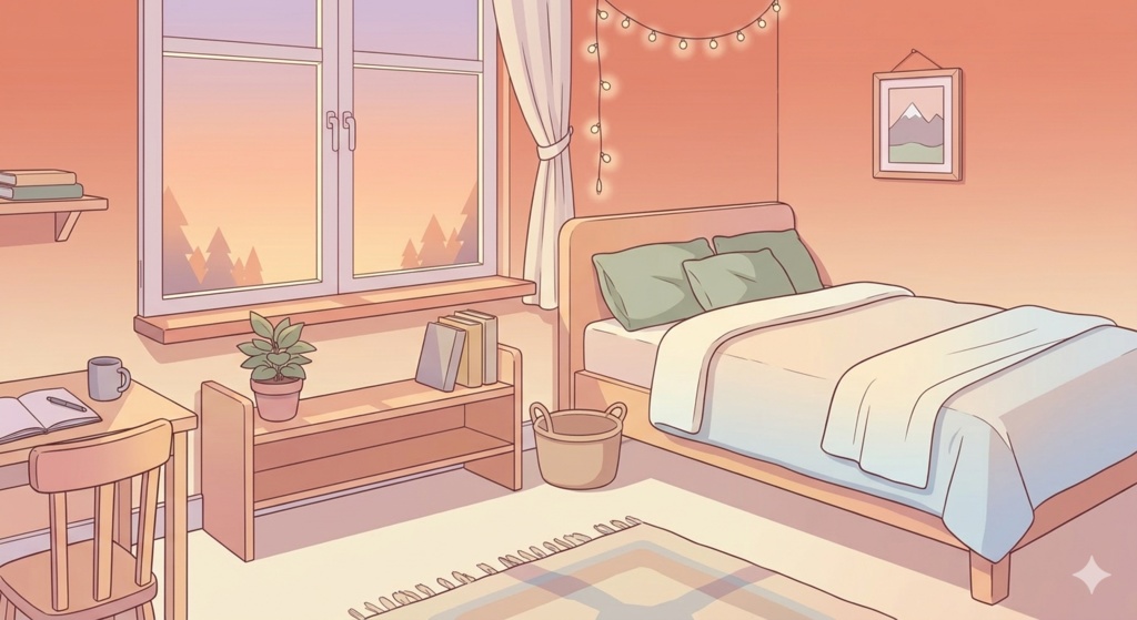 配信者様向け　時間帯別背景５点セット