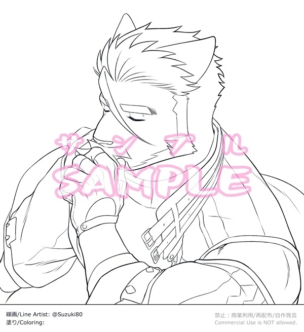 ツネアキさんの塗り絵①セット販売