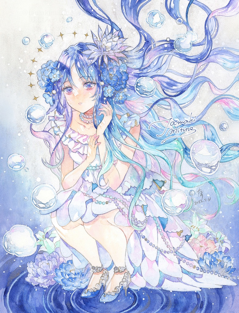 額装原画「Ⅱ夢想」