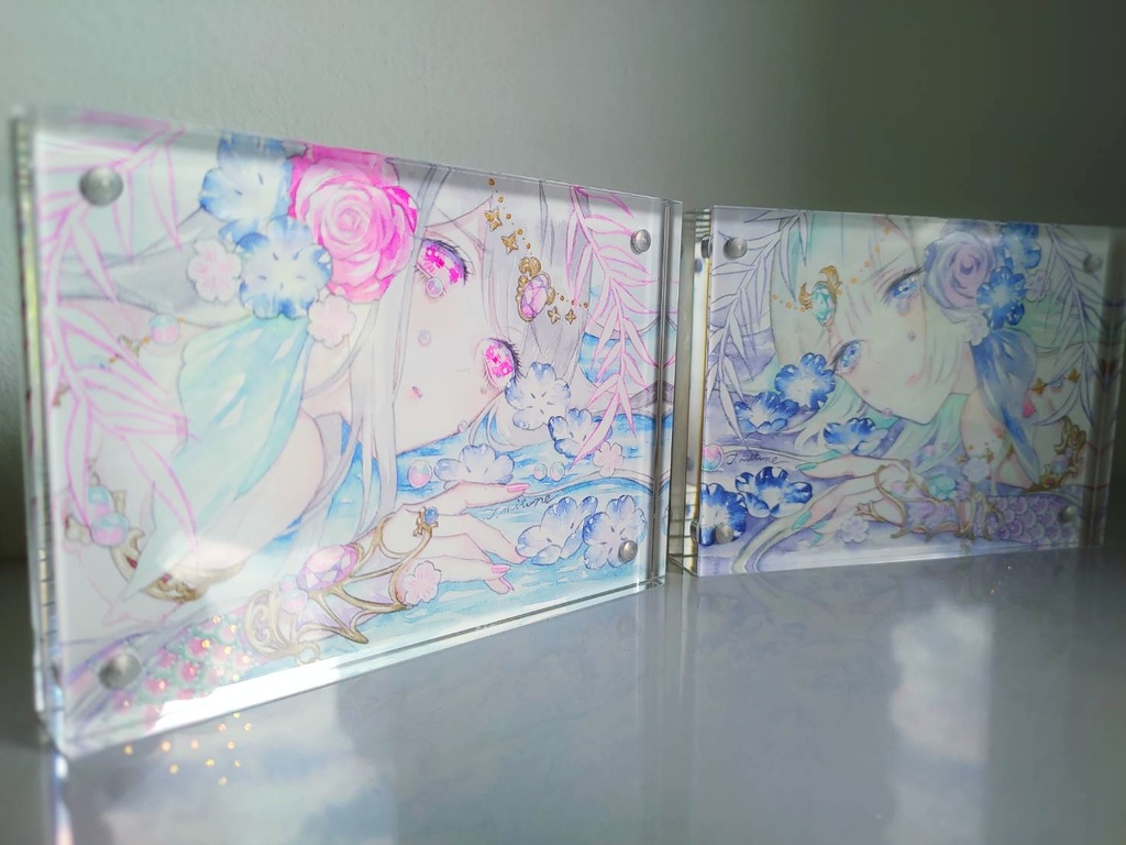 額装原画　人魚の涙　昼&夜