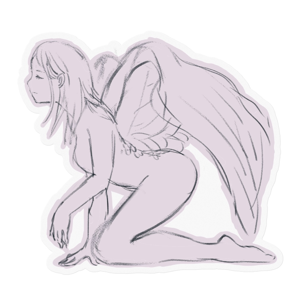 天使ステッカー