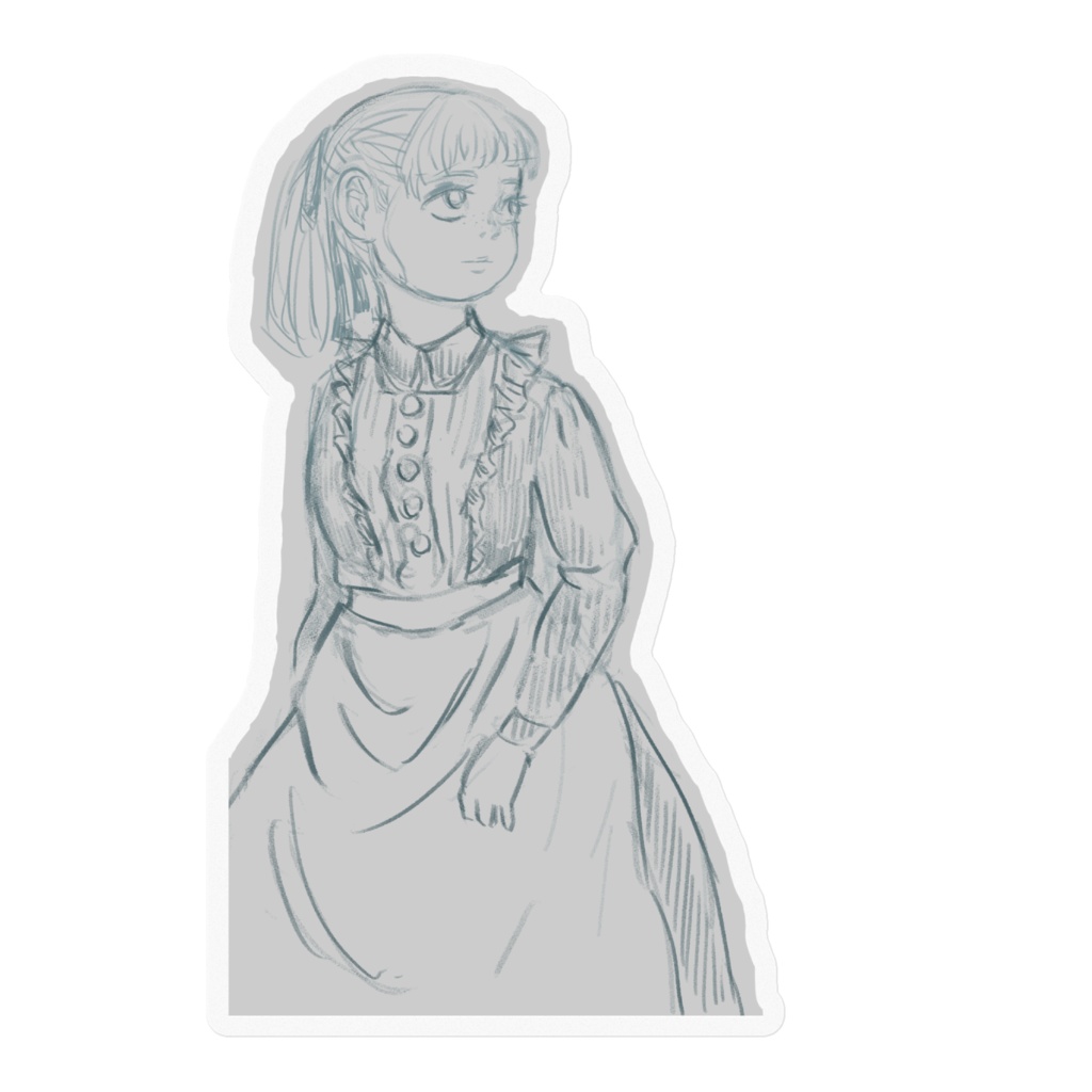 メイドさんステッカー
