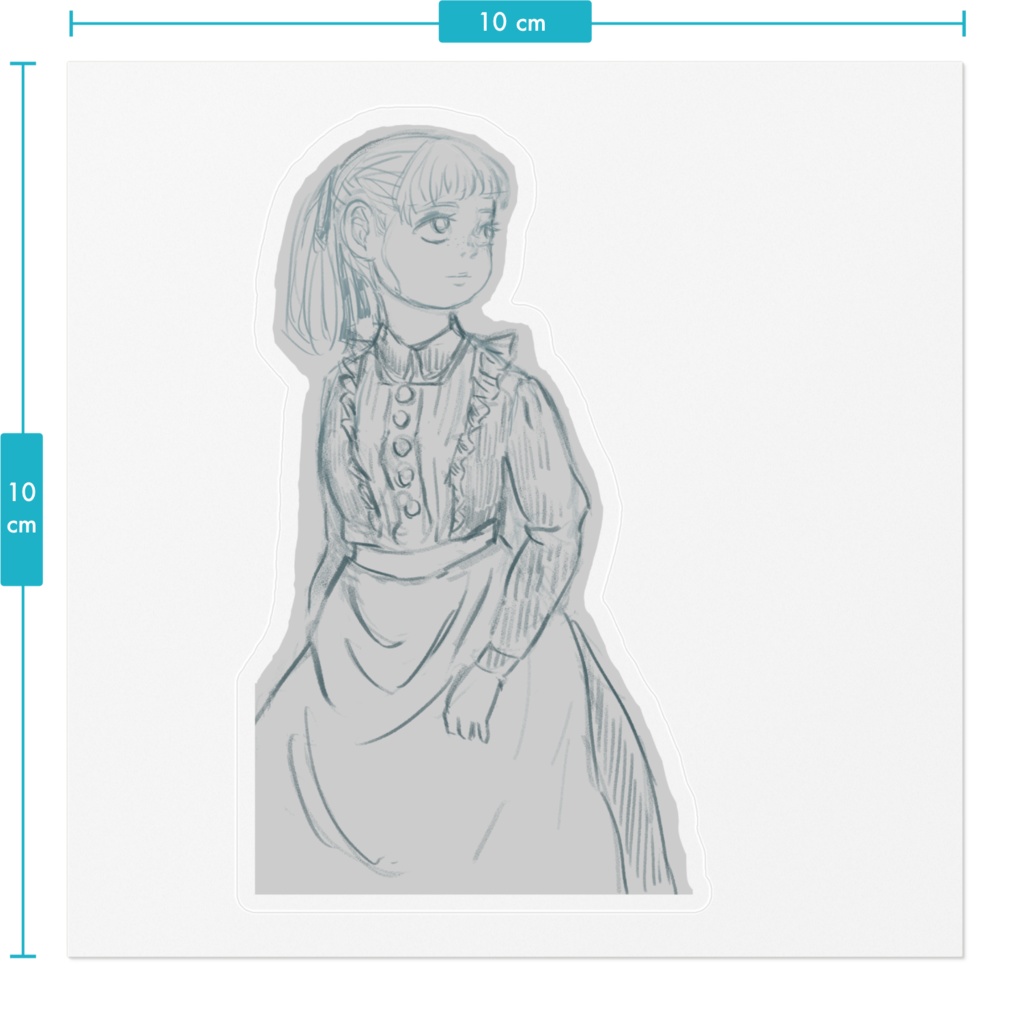 メイドさんステッカー