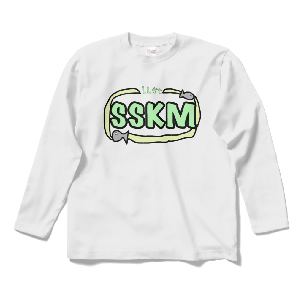 ししかもさんロゴ入り長袖Tシャツ