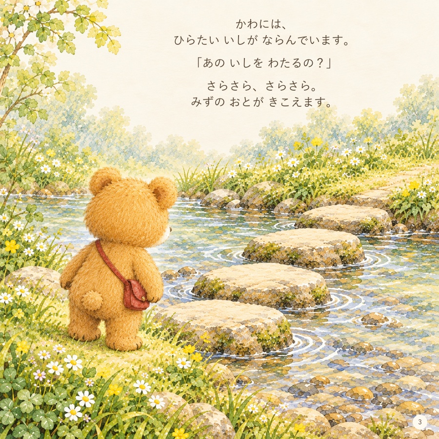 【PDF絵本】こぐまの ポッケと ちいさな いっぽ|3〜5歳向け
