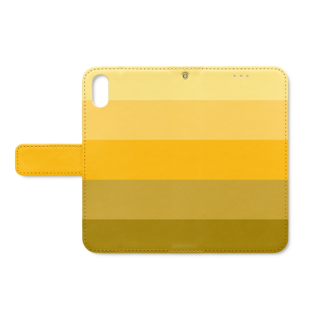 FEELING COLOR『ゴールド』手帳型iPhoneケース - XS/X・8Plus/7Plus・8/7・6Plus/6sPlus・6/6s・5/5s/SE