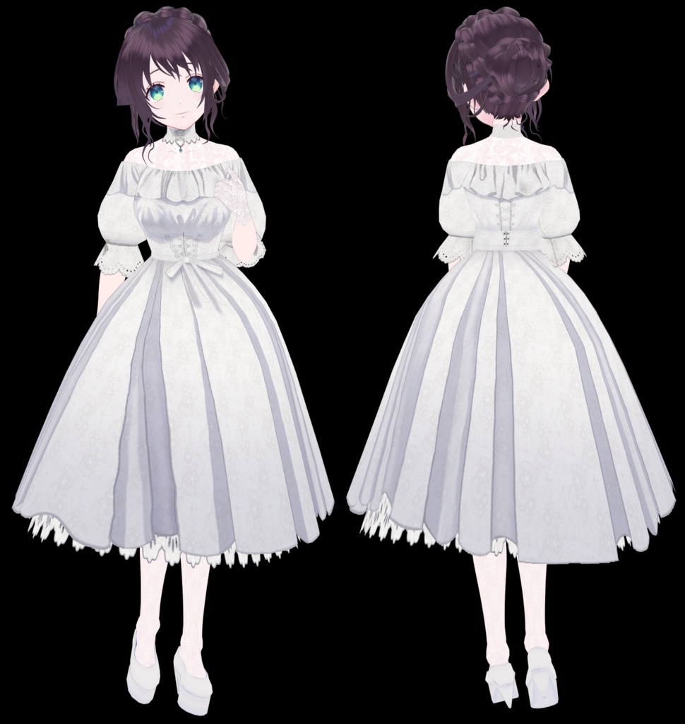 #VRoid|クラシカルなワンピーステクスチャ