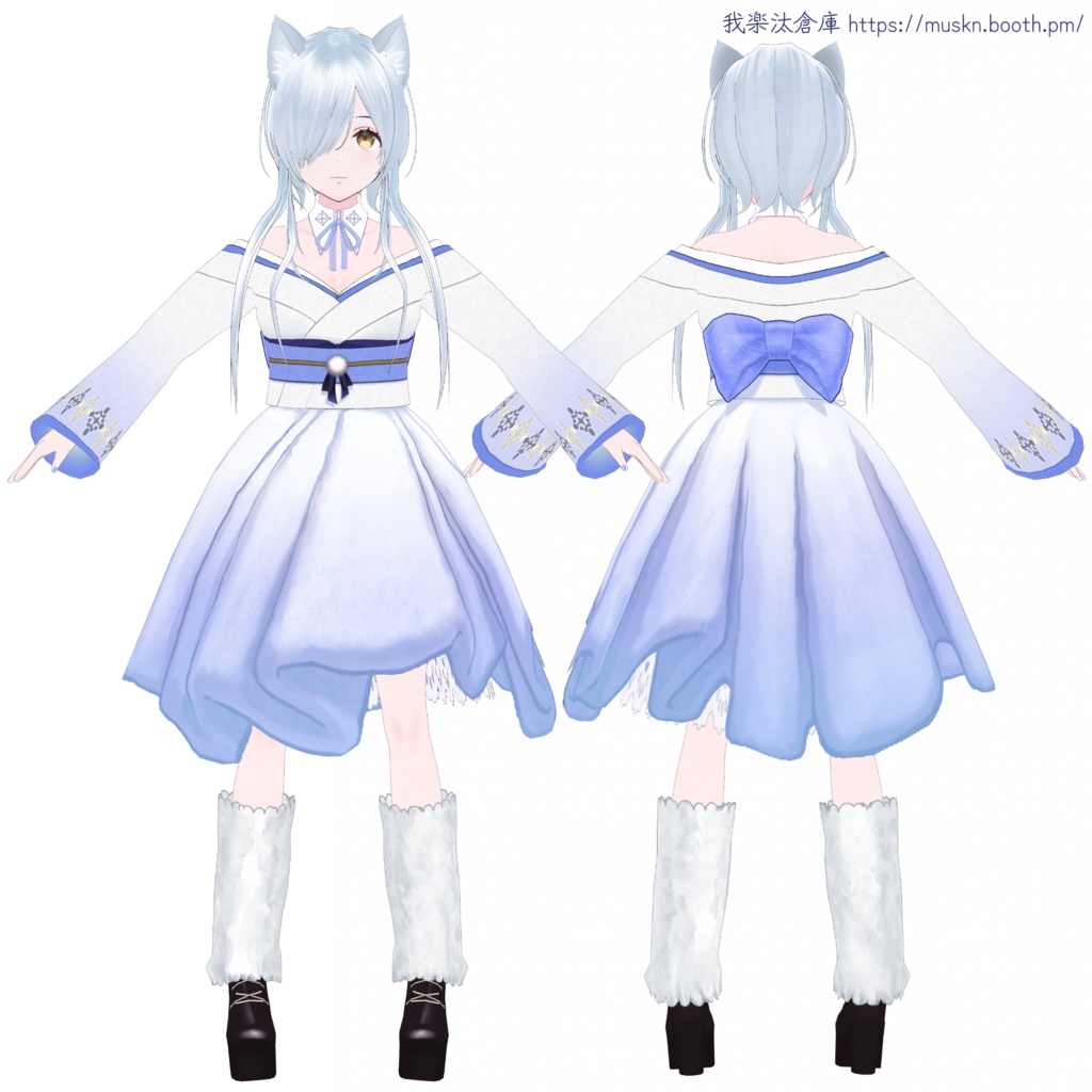 #VRoid オリジナル3Dアバター「雪」ちゃん