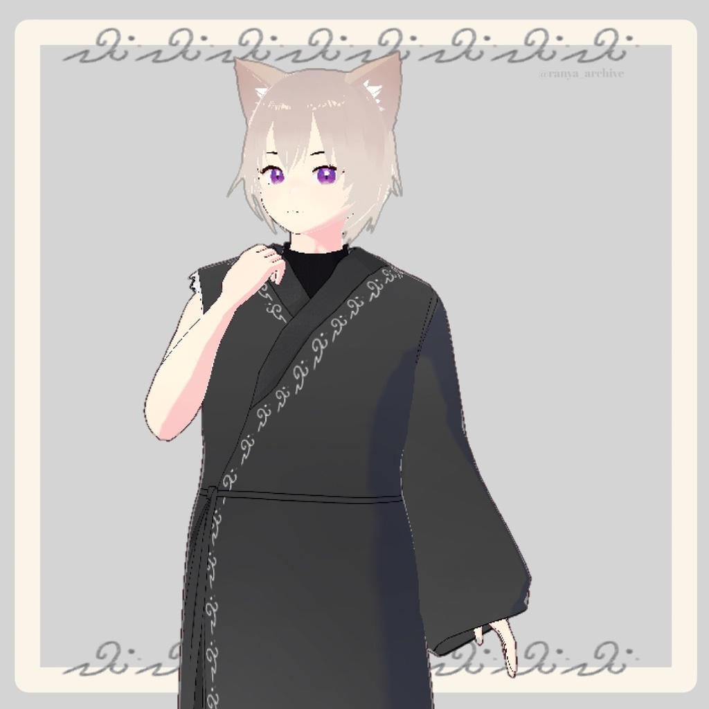 [Vroid 3Dモデル] Void's OC [WHOLE original] VRM+VROID file