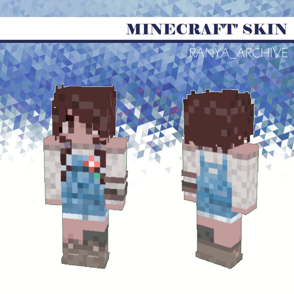 [minecraft skin/female] 農家女の子 👩🏻‍🌾