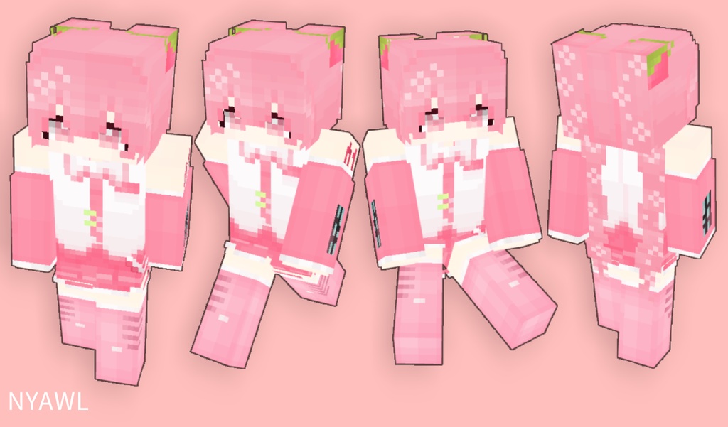 [Minecraft skin] 桜ミク Sakura Miku [マイクラスキン] 
