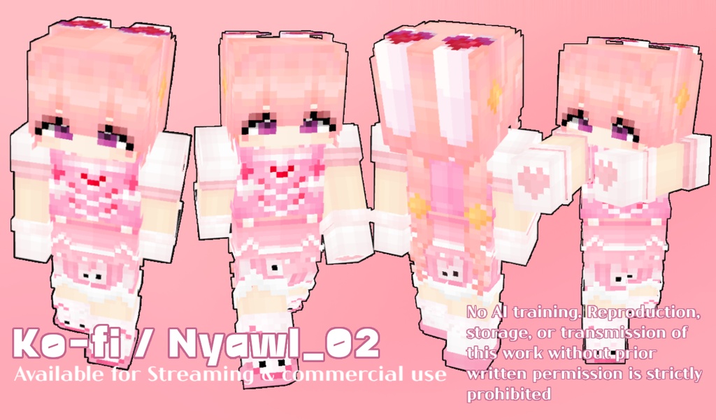 [Minecraft skin] メイベル Mabel original HD skin [マイクラスキン HD] 128x128