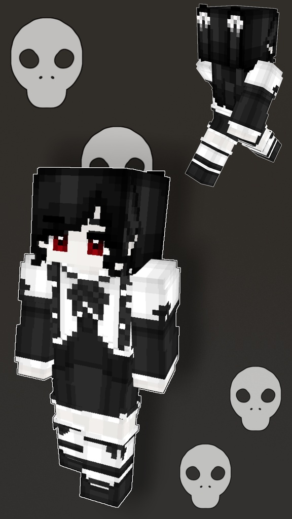 [Minecraft SKIN, マインクラフトスキン] Original HD Gothic style (64x64/128x128)