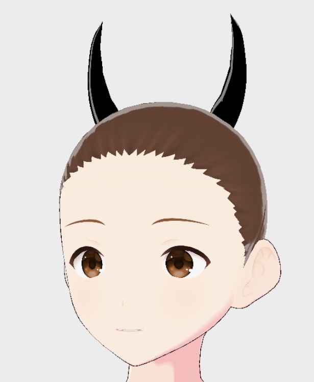 VRoid用・悪魔の角①　4種セット