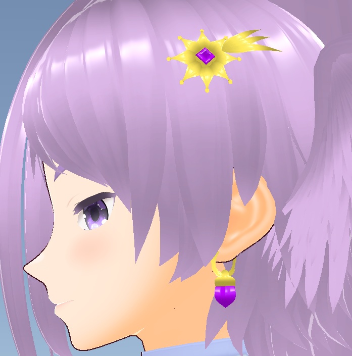 ヘアアクセサリーとピアス