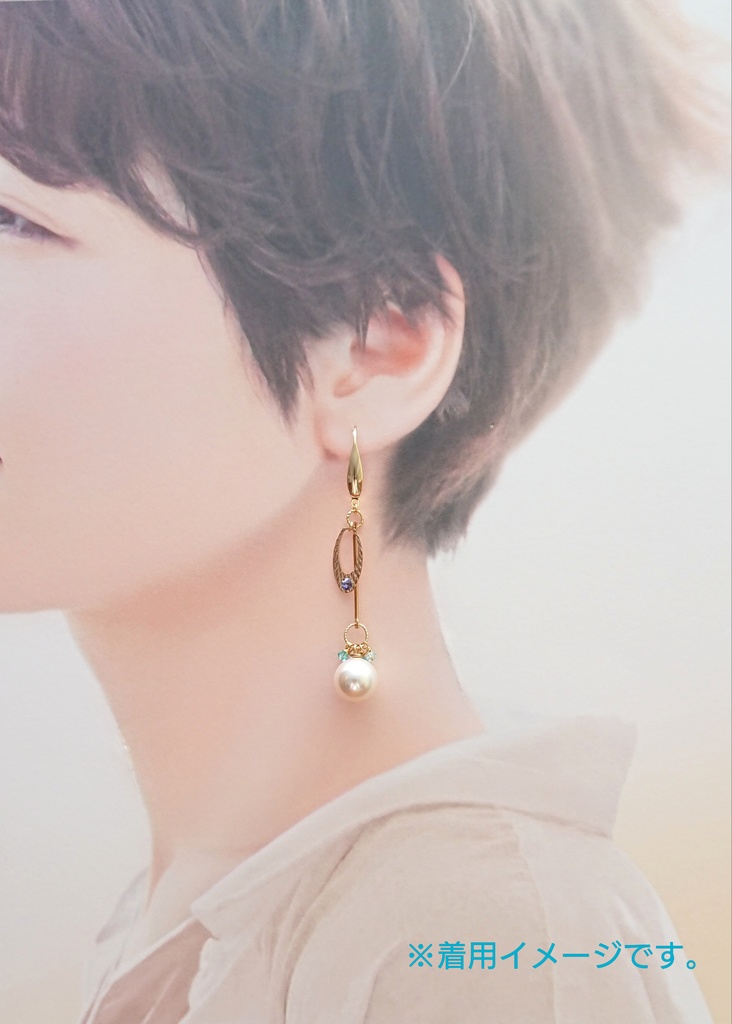 【完売御礼/再販不可】デザイン見本品:海神と冥王の耳飾り 改【松/非公式】