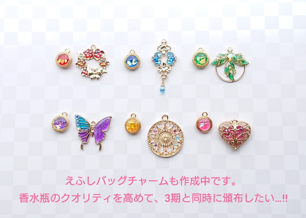 【完売御礼】デザイン見本品:青蝶と鈴の厄除け簪【再販不可/非公式】