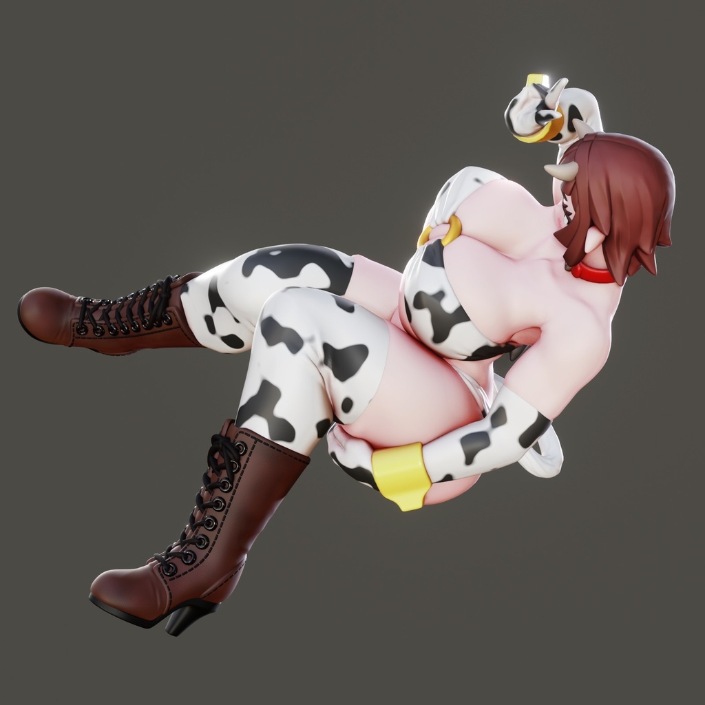 ウシ Blenderデータ,stlデータセット