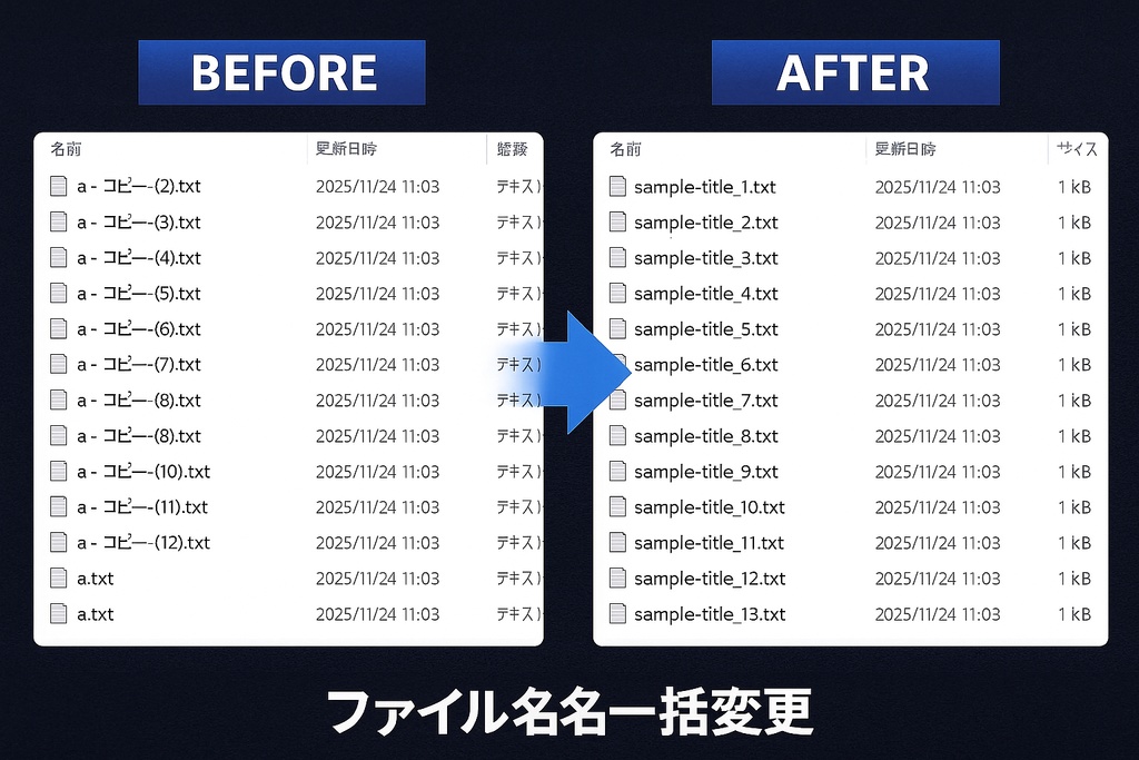ファイル名一括変更ツール(Flowcraft)|Pythonテンプレ