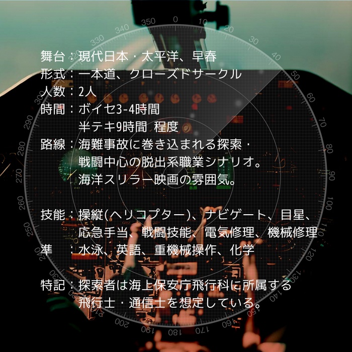 CoC6版/7版シナリオ「Struggle On the Sea」