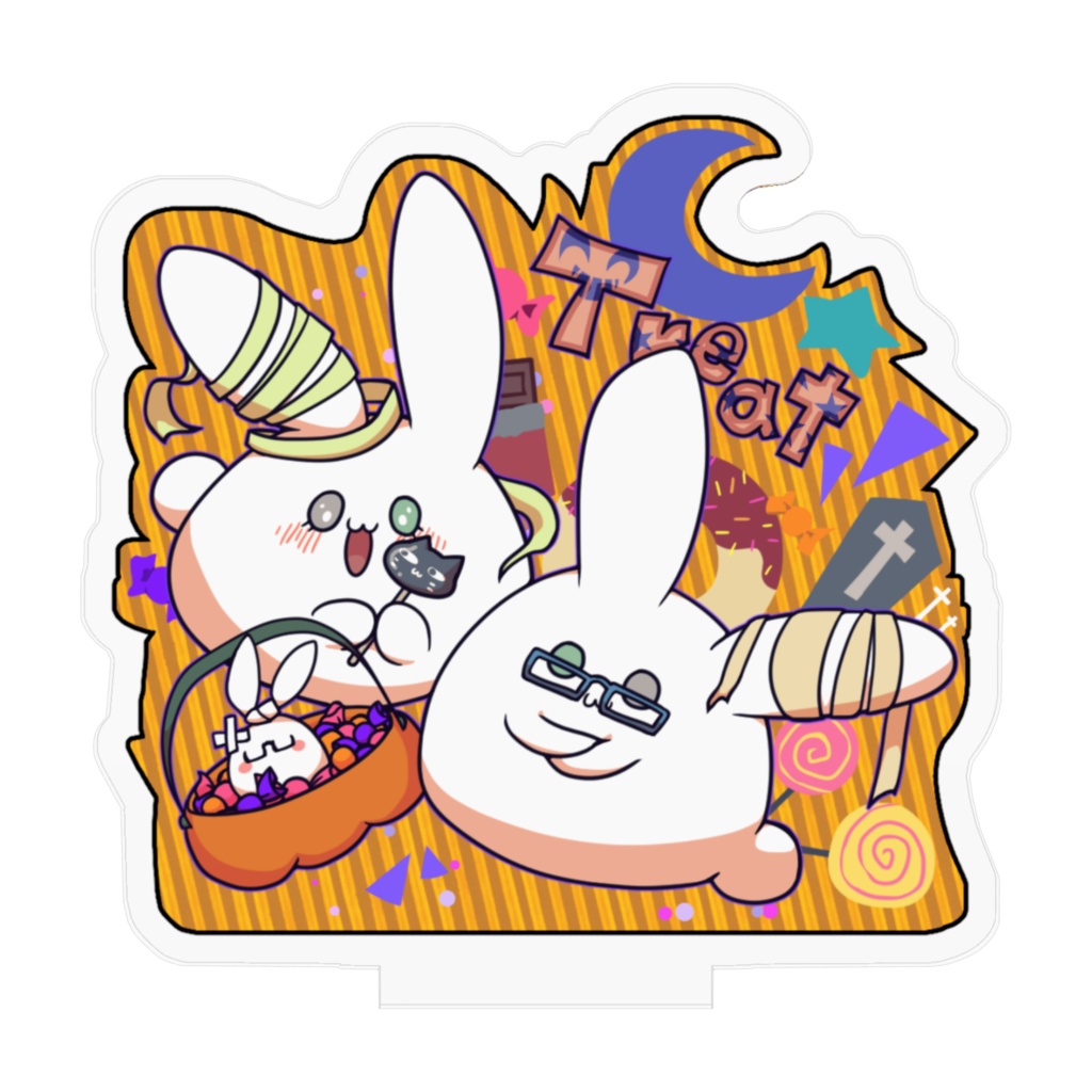 【アクスタ】ハロウィンTreatもっちゃりうさぎ