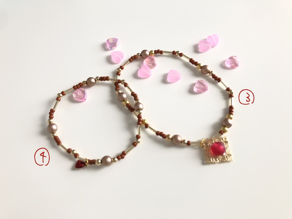何かのイメージになったら嬉しいブレスレット 【バレンタイン -1-】