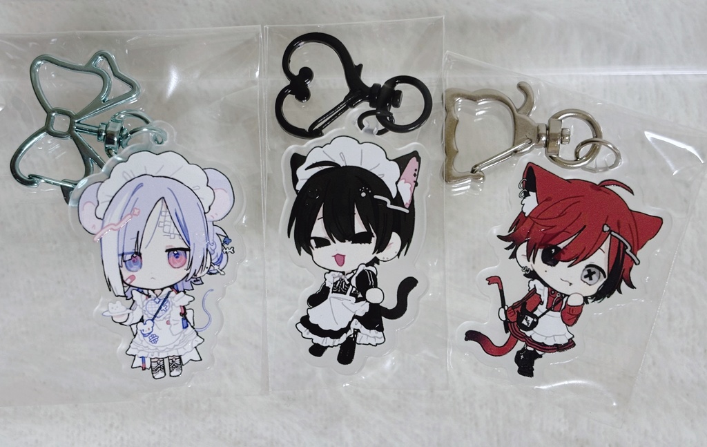 メイド男子のアクリルキーホルダー