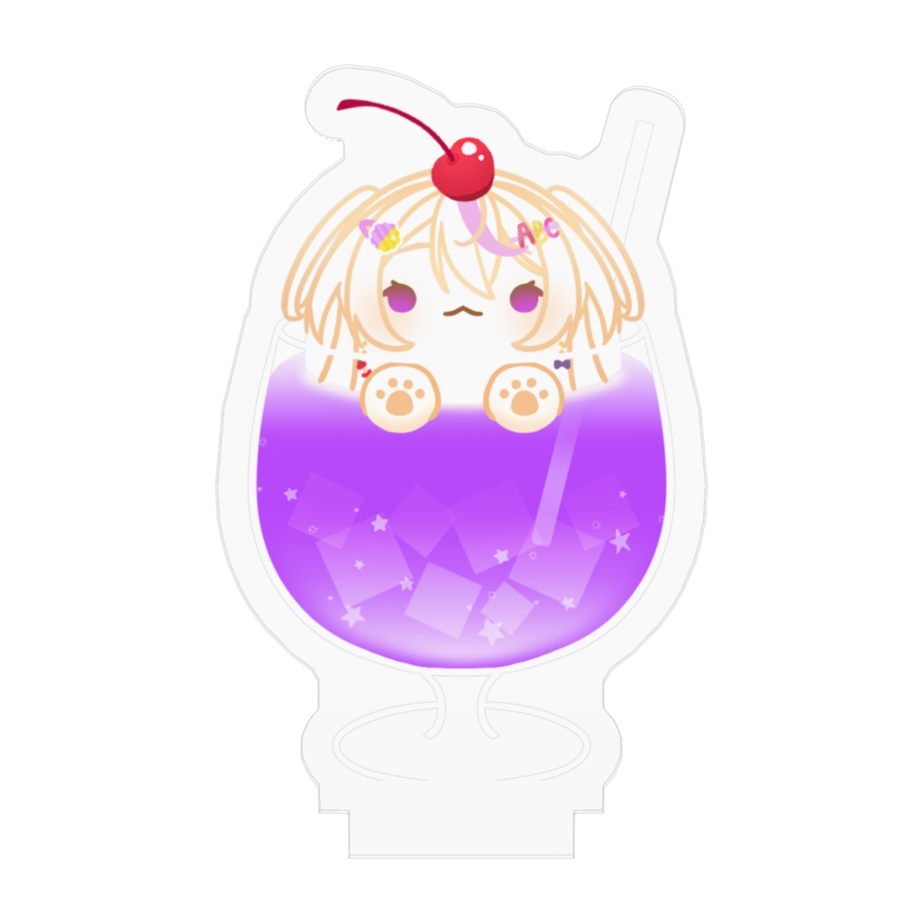 ひななオリジナルアクリルスタンド(クリームソーダ)illust.@CORNPOTA_art2様